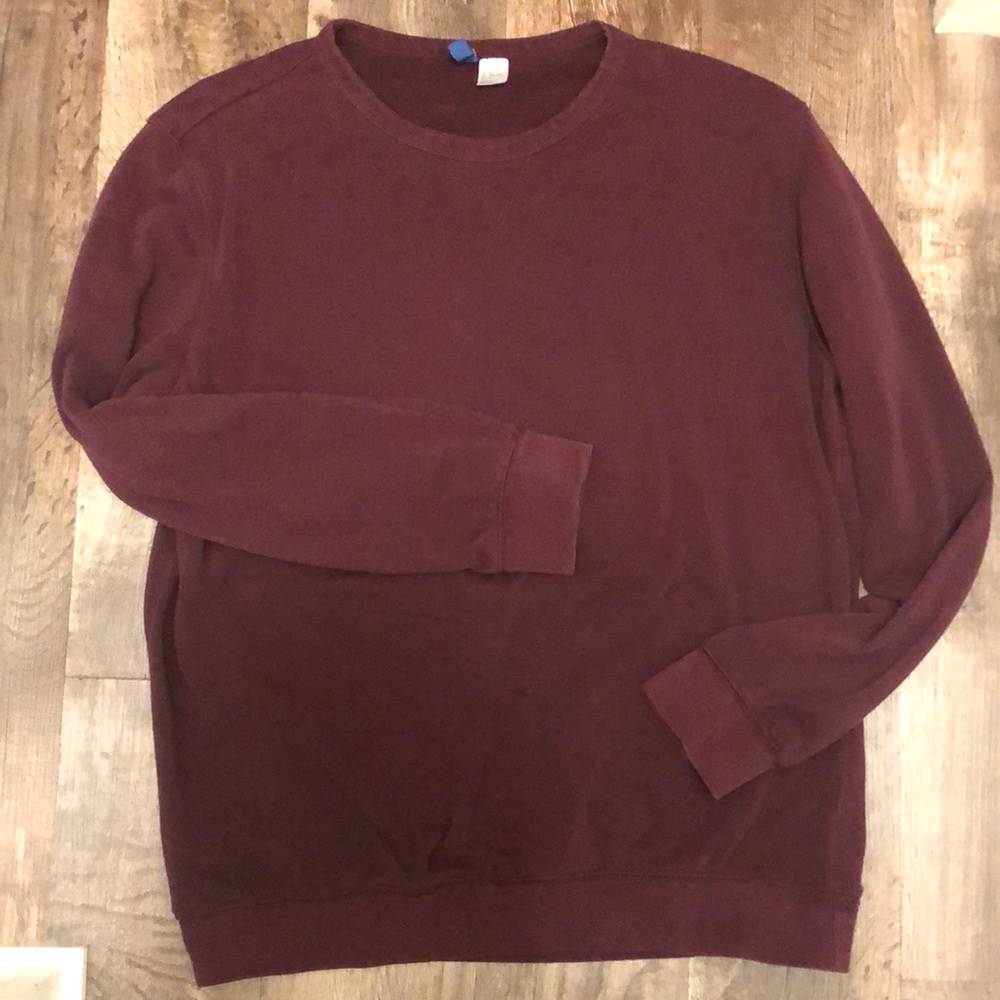 Men’s large medium maroon crewneck sweatshirt